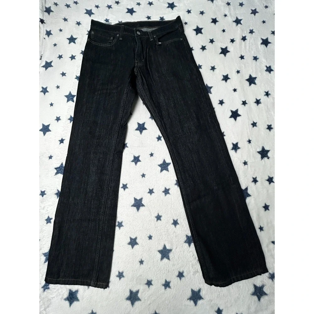Levi's 514 Jeans Mens 35x34 Dark Wash Straight Fit Denim Pants Blue Classic